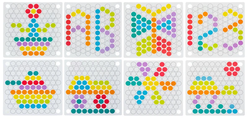 Drewniana układanka mozaika koraliki kulki Puzzle