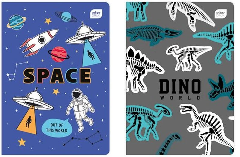 Zeszyt A5 16k kratka INTERDRUK PP magiczny BOYS