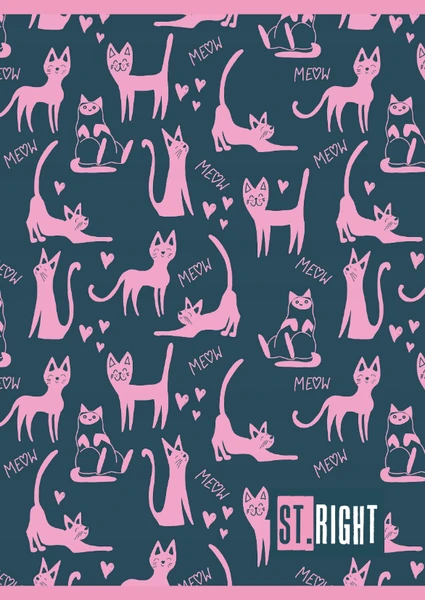 Zeszyt A5 32k linia 2kol 70g St.Right Girls Unipap