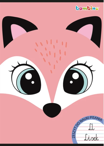 Zeszyt A4 32k linia dwukolorowa laminowany Bambino Girls