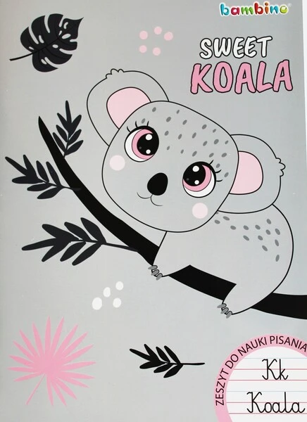 Zeszyt A4 32k linia dwukolorowa laminowany Bambino Girls