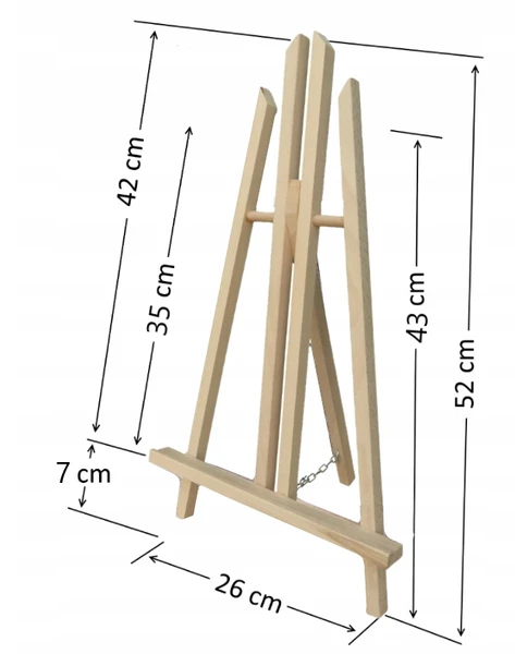 Sztaluga stołowa drewniana M2 52cm
