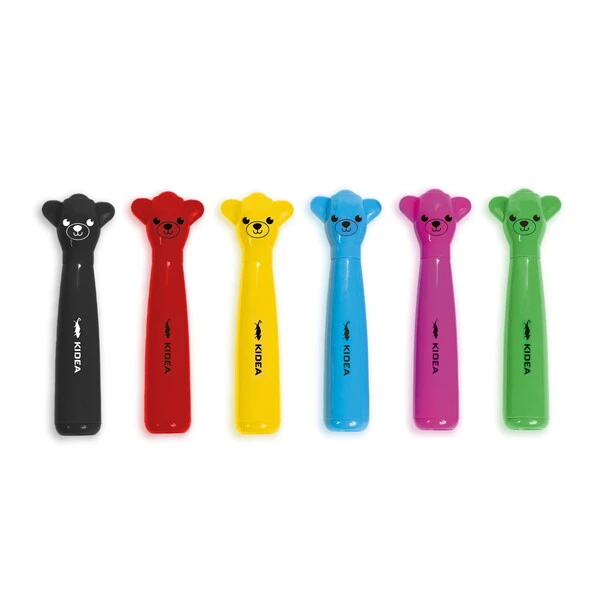 Flamastry z figurką Jumbo 6 kol. Misie Kidea