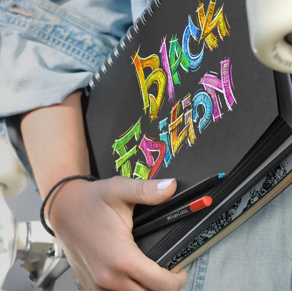 Kredki trójkątne Black Edition 24 kolorów Faber-Castell