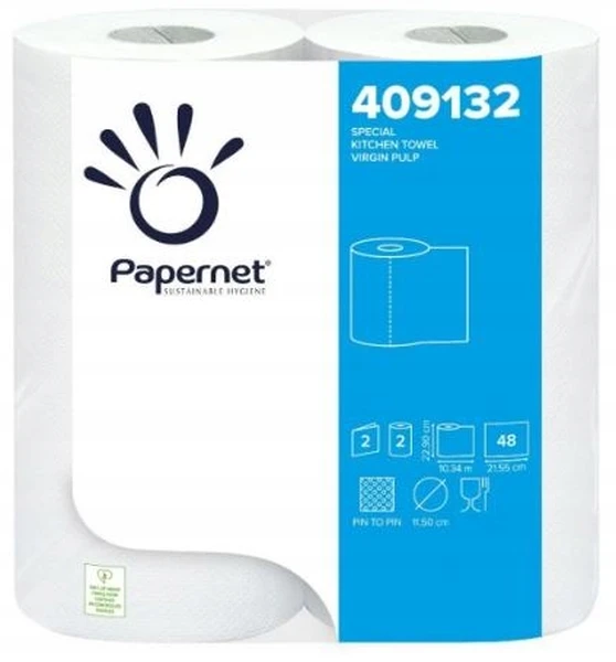 Ręcznik papierowy 2szt celuloza biały