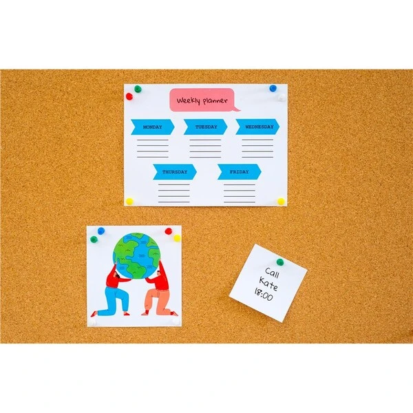 Pinezki tablicowe MEMOBE beczułki 7mm a'30 blister