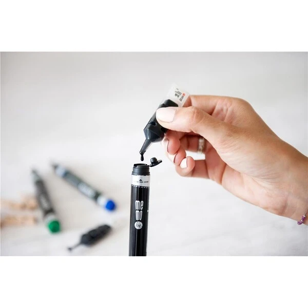 Marker permanentny ścięty MEMOBE czarny