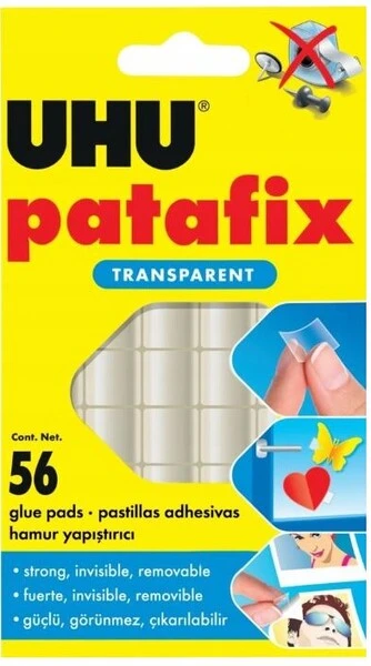 Masa mocująca bezbarwna UHU Patafix 56 szt