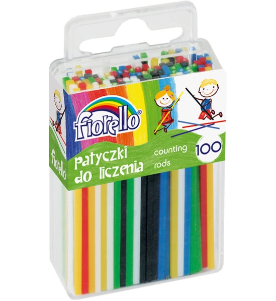 Kolorowe patyczki do liczenia 100szt. Fiorello