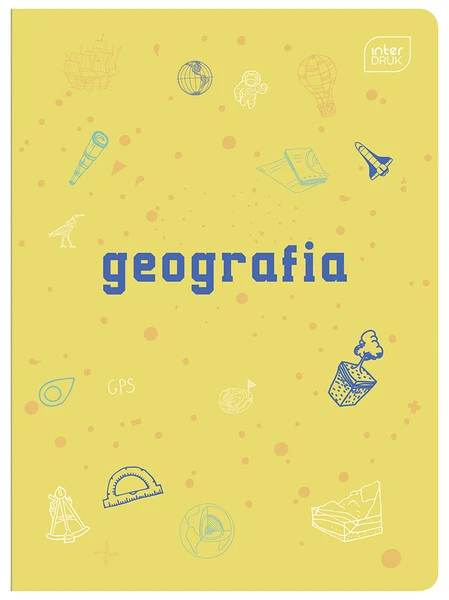 Zeszyt tematyczny A5 60k Hybrid w kratkę Geografia