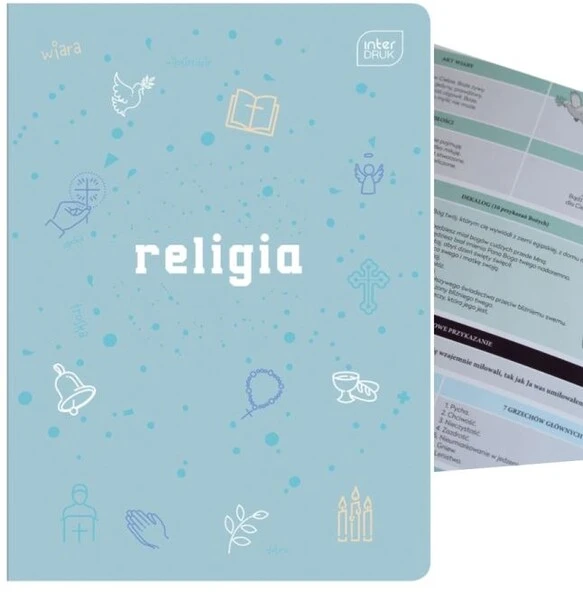 Zeszyt tematyczny A5 60k Hybrid w kratkę Religia