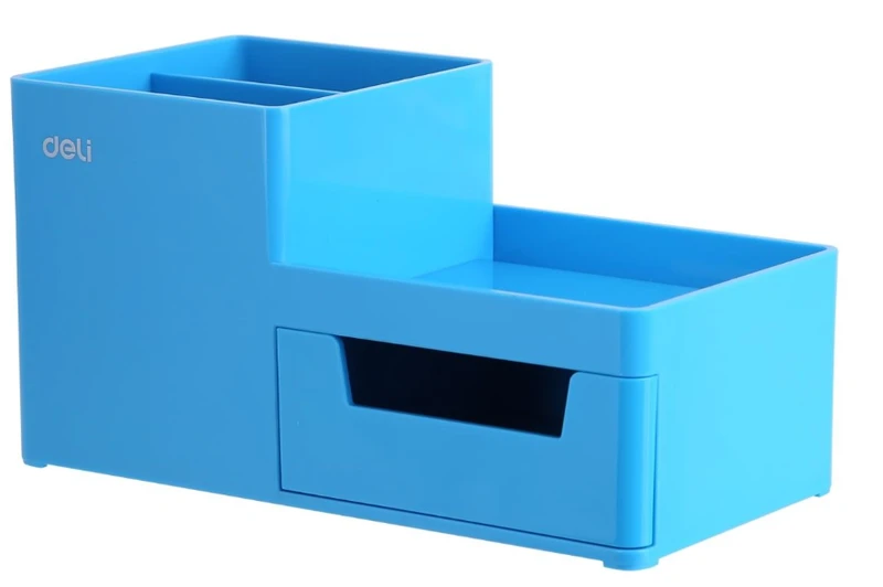 Przybornik organizer na biurko Deli Z251-30 Rio niebieski