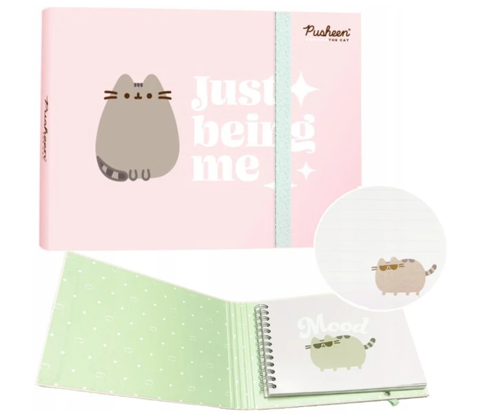 Pamiętnik notes PUSHEEN z gumką St. Majewski