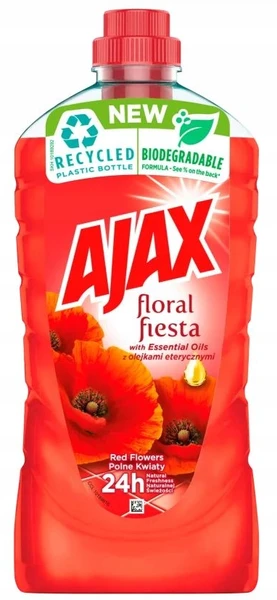 Płyn do podłóg AJAX 1L czerwony