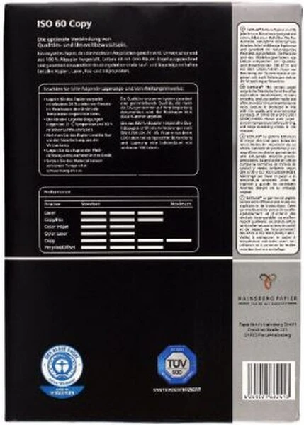 Papier ksero Ekologiczny LETTURA ISO 60 A4 80g 2500 ark.