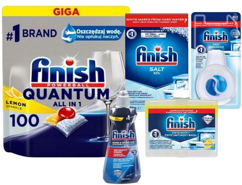 Finish Zestaw Kapsułki sól nabłyszcz zapach