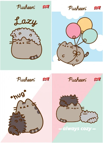 Zeszyt A5 32k kratka Pusheen Unipap