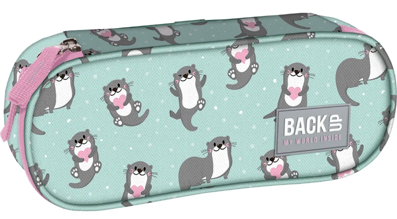 Piórnik saszetka BackUp 6 model A 12 Zakochane Wydry