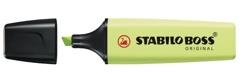 Zakreślacz STABILO BOSS pastel 70/133 limonka