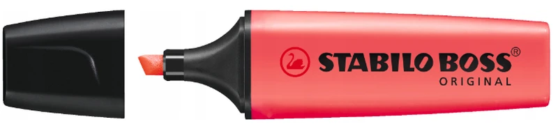 Zakreślacz STABILO BOSS fluo 70/40 czerwony