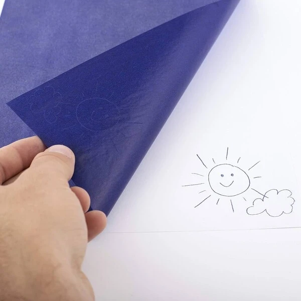 Kalka ołówkowa D.Rect A4 fioletowa/niebieska 25 ark.