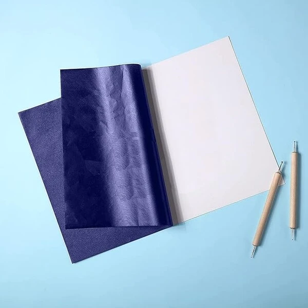 Kalka ołówkowa D.Rect A4 fioletowa/niebieska 25 ark.