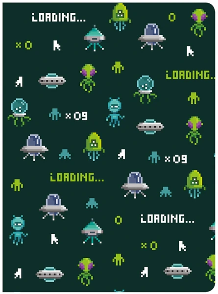 Zeszyt A5 16 kartkowy kratka # mix Interdruk bas boys