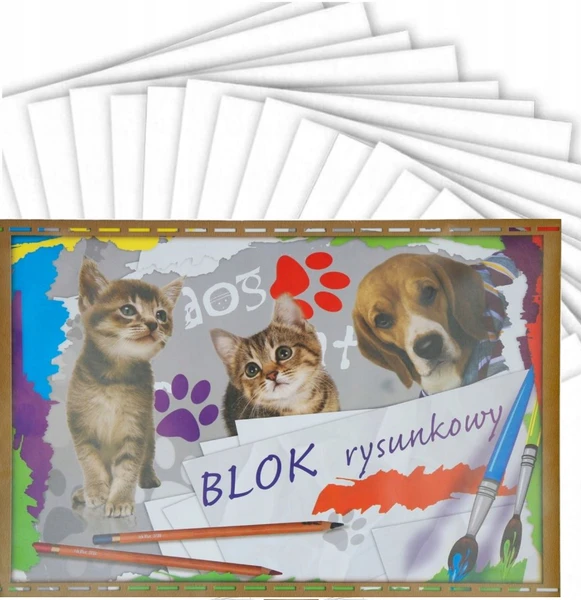 Blok rysunkowy A3 biały 20k 900396