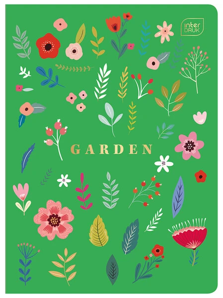 Zeszyt A5 60k linia = Garden