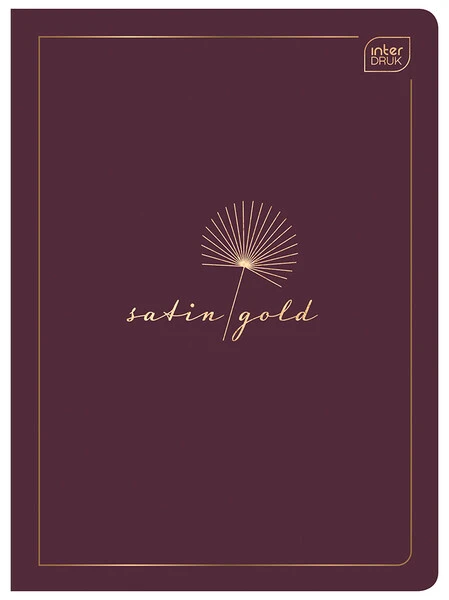 Zeszyt A5 80k kratka INTERDRUK Metalic Gold
