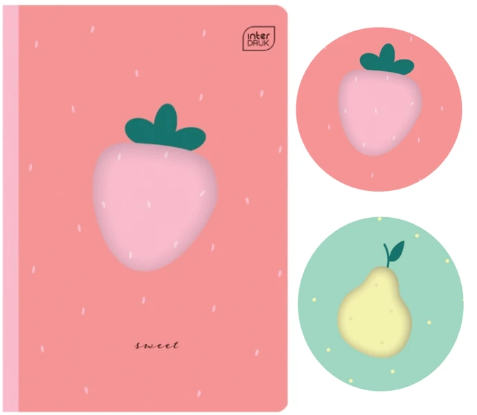 Zeszyt A5 32 linia 3 kol. Shape Girls Interdruk