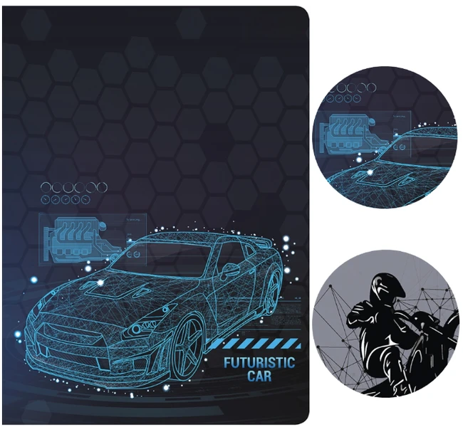 Zeszyt A5 32k kratka # mix Interdruk bas boy