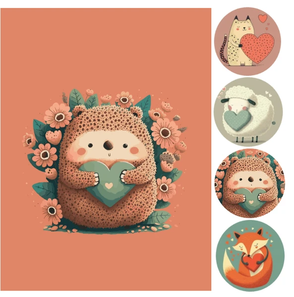 Zeszyt A5 32k kratka Heart z lakierem Unipap