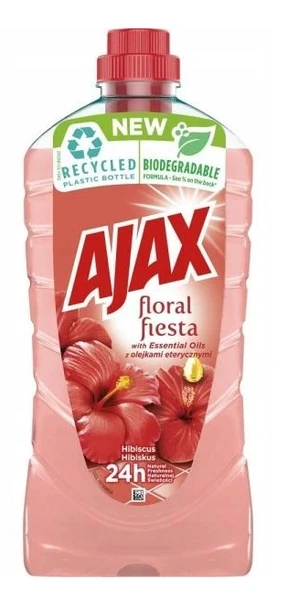 Płyn do mycia podłóg, płytek Ajax UNIWERSALNY 1L Hibiskus