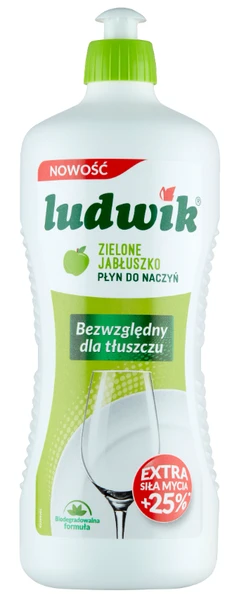 Płyn do mycia naczyń LUDWIK zielone jabłuszko