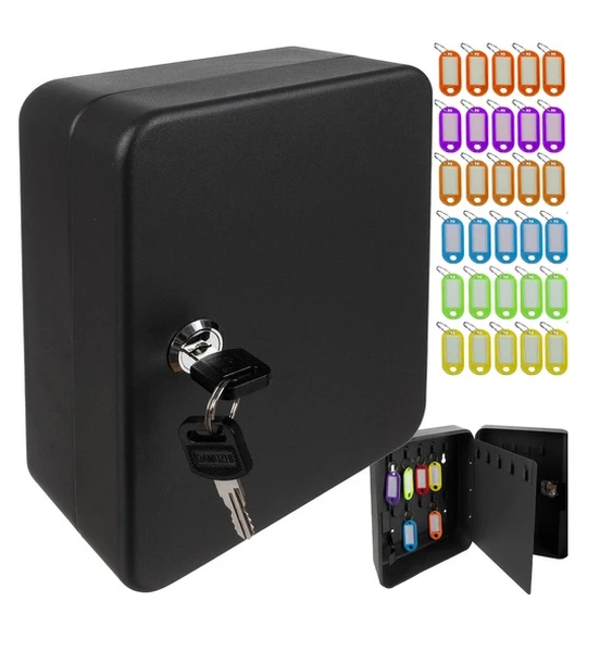 Skrzynka Szafka Kasetka Sejf na Klucze Zawieszki 30 Identyfikatorów Metal L MALATEC