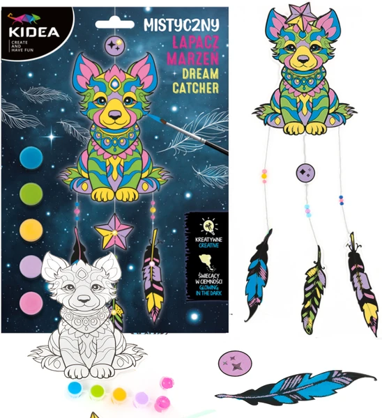 Łapacz Snów marzeń Świecący w ciemności Zestaw kreatywny dla dzieci MYSTIC