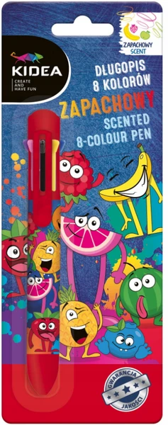 Długopis zapachowy 8 kolorów Kidea D8ZKA