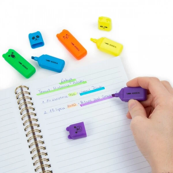 Zakreślacze mini Misie 5 kol