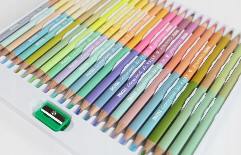 Kredki dwustronne ASTRA 24/48 Pastelowe kolory