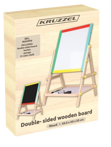 Tablica obrotowa Magnetyczna Kredowa dwustronna drewniana