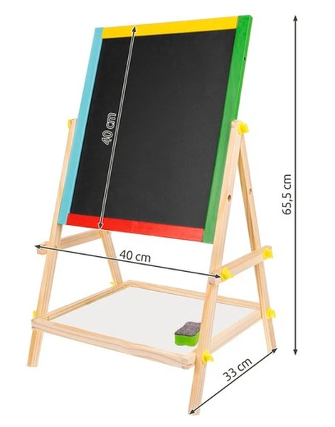Tablica obrotowa Magnetyczna Kredowa dwustronna drewniana