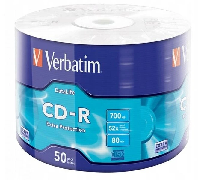 Płyty CD-R Verbatim Extra Protection 700MB x52 50 szt. 43787