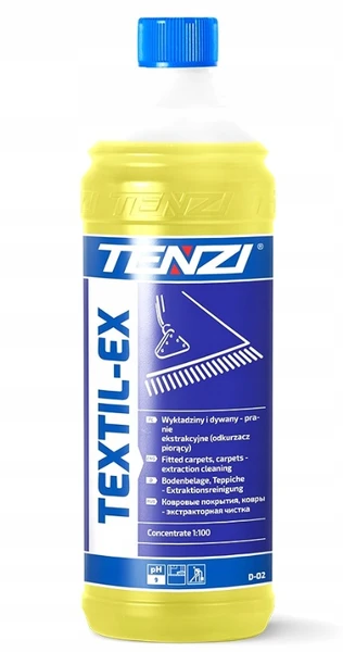 TENZI TEXTIL-EX Płyn do czyszczenia prania tapicerki wykładzin 1L