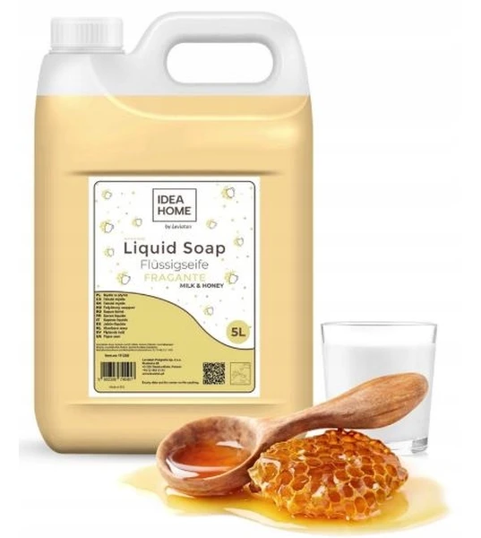 Mydło w płynie 5l FRAGANTE zapach mleko&miód kremowe do dozowników