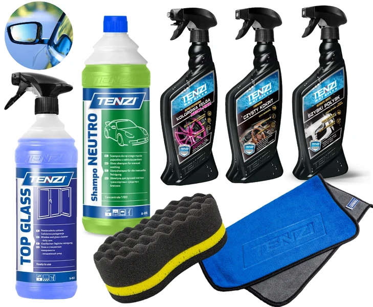 TENZI Zestaw CZYSTY SAMOCHÓD Środki do czyszczenia samochodu