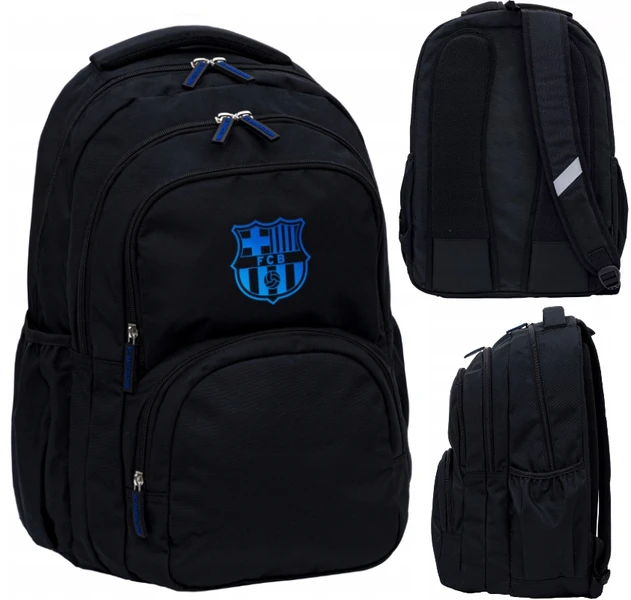 Plecak szkolny 3-kom FC Barcelona Astra czarny 27L