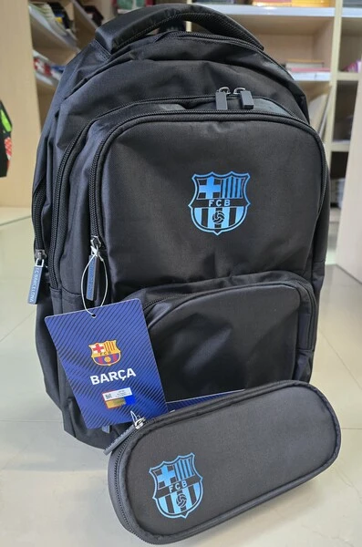 Plecak szkolny 3-kom FC Barcelona Astra czarny 27L