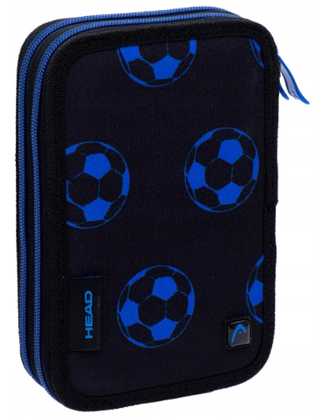 Piórnik rozkładany podwójny bez wyp. HEAD Neon Blue Football AC2
