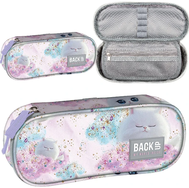 Piórnik saszetka z klapką BackUp 7 A01 Dream Kotki